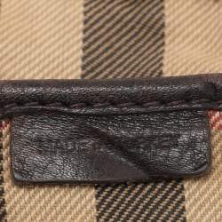 Burberry Brown Leather Belted Hobo