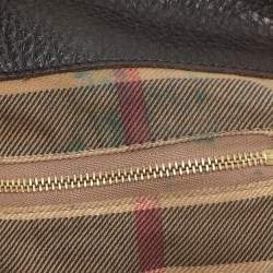 Burberry Brown Leather Belted Hobo