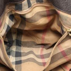 Burberry Brown Leather Belted Hobo