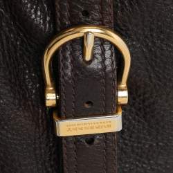 Burberry Brown Leather Belted Hobo