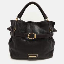 Burberry Brown Leather Belted Hobo