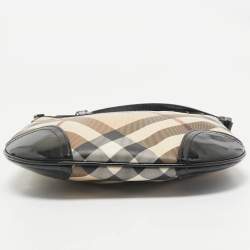 Burberry Beige/Black Supernova Check PVC Dryden Crossbody Bag