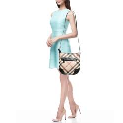 Burberry Beige/Black Supernova Check PVC Dryden Crossbody Bag