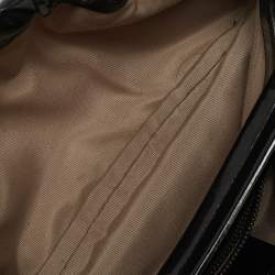 Burberry Beige/Black Nova Check PVC and Patent Leather Front Pocket Bag