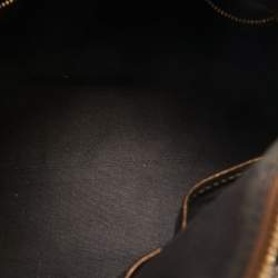 Burberry Metallic Leather and Suede Alchester Bowler Bag