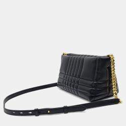 Burberry Black Leather Lola Chain Shoulder Bag