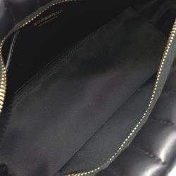 Burberry Black Leather Lola Chain Shoulder Bag