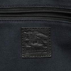 Burberry Brown/Black House Check Canvas and Leather Duffel Bag