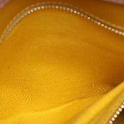 Burberry Pink/Beige Haymarket PVC and Leather Loxley Crossbody Bag