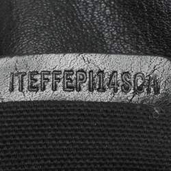 Burberry Black/Grey Mega Check Canvas and Leather Tote
