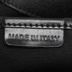 Burberry Black/Grey Mega Check Canvas and Leather Tote