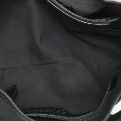 Burberry Black/Grey Mega Check Canvas and Leather Tote
