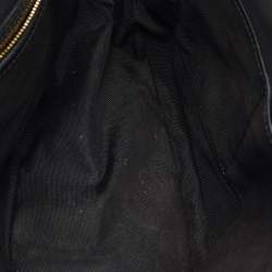 Burberry Beige/Black Haymarket Check Canvas and Leather Orchard Bowler Bag