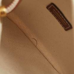 Burberry Brown/Off White Canvas and Leather Mini Logo Flat Crossbody Bag