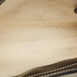 Burberry Black/Grey Leather and Canvas Mini Pocket Tote