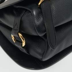 Burberry Black Leather Bridle Shoulder Bag