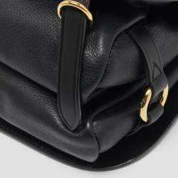 Burberry Black Leather Bridle Shoulder Bag