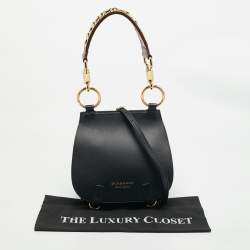 Burberry Black Leather Bridle Shoulder Bag