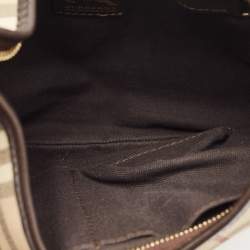 Burberry Beige Haymarket Check Coated Canvas Rydal Hobo