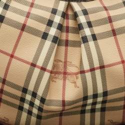 Burberry Beige Haymarket Check Coated Canvas Rydal Hobo