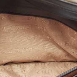 Burberry Beige/Black Supernova Check Coated Canvas and Patent Leather Continental Wallet 
