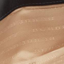Burberry Beige/Black Supernova Check Coated Canvas and Patent Leather Continental Wallet 