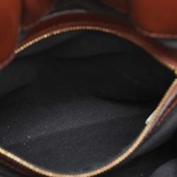 Burberry Brown House Check Canvas and Leather Bridle Whipstitch Tote