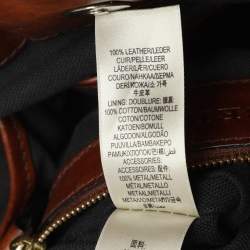 Burberry Brown House Check Canvas and Leather Bridle Whipstitch Tote
