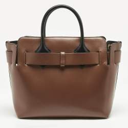 Burberry Brown/Black Leather Small Triple Stud Belt Bag