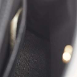 Burberry Black/ Beige Check Canvas and Leather The Bucket Backpack