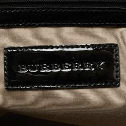 Burberry Black/Beige Super Nova Check PVC and Patent Leather Regent Tote