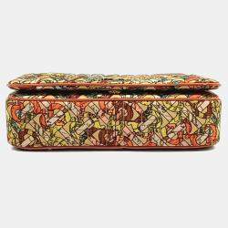 Burberry Orange Fabric Lola Small Bag