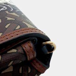 Burberry Multicolor Canvas and Leather TB Monogram Crossbody Bag
