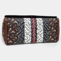 Burberry Multicolor Canvas and Leather TB Monogram Crossbody Bag