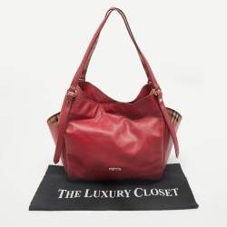 Burberry Pink Leather Canterbury Tote