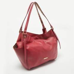Burberry Pink Leather Canterbury Tote