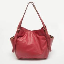 Burberry Pink Leather Canterbury Tote
