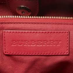 Burberry Pink Leather Canterbury Tote