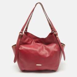 Burberry Pink Leather Canterbury Tote