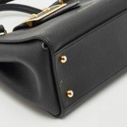 Burberry Black Leather Small Buckle Tote