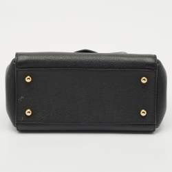 Burberry Black Leather Small Buckle Tote