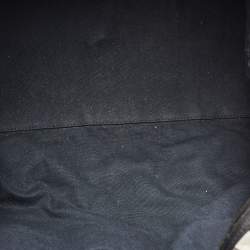 Burberry Black/Beige House Check Canvas and Leather Duffel Bag