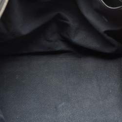 Burberry Black/Beige House Check Canvas and Leather Duffel Bag