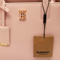 Burberry Dusky Pink Leather Small Frances Tote