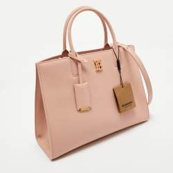 Burberry Dusky Pink Leather Small Frances Tote