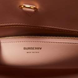 Burberry Dusky Pink Leather Small Frances Tote