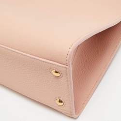 Burberry Dusky Pink Leather Small Frances Tote