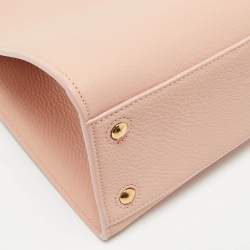 Burberry Dusky Pink Leather Small Frances Tote