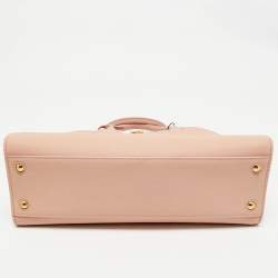 Burberry Dusky Pink Leather Small Frances Tote