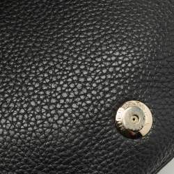 Pre Owned Burberry Black/Beige Haymarket Check PVC and Leather Maydown Crossbody Bag